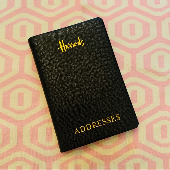 Harrods Other - 🇬🇧 NWOT Harrod’s Leather Address Book